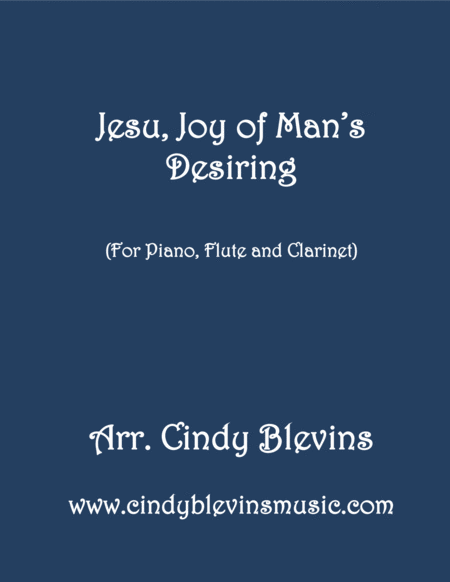 Jesu Joy Of Mans Desiring For Piano Flute And Clarinet Sheet Music