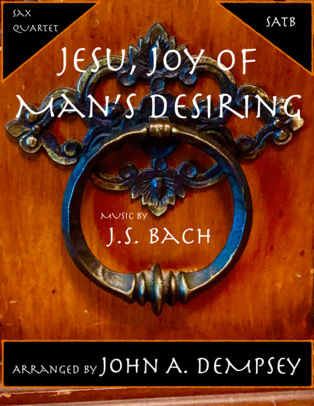 Jesu Joy Of Mans Desiring Sax Quartet Sheet Music