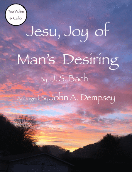 Free Sheet Music Jesu Joy Of Mans Desiring String Trio For Two Violins And Cello