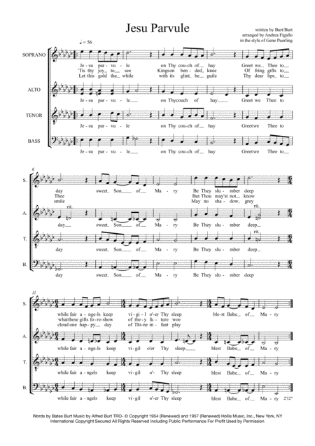 Jesu Parvule Sheet Music