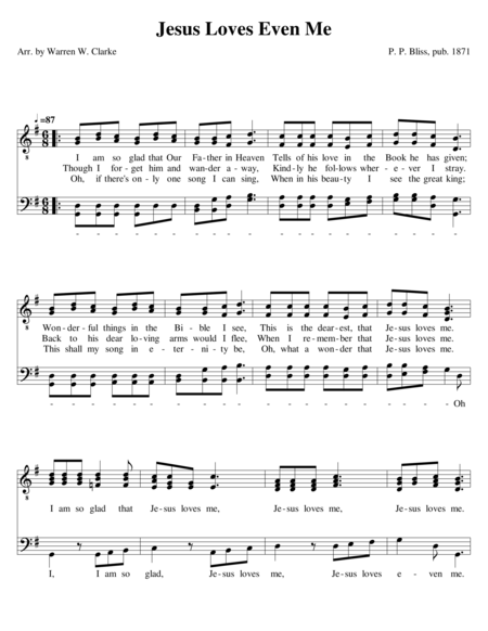 Jesus Loves Even Me Sheet Music