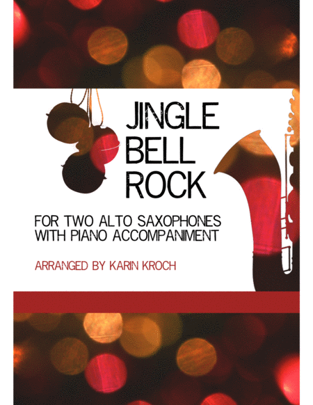 Jingle Bell Rock Alto Sax Duet With Piano Accompaniment Sheet Music