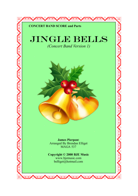 Jingle Bells Concert Band Score And Parts Pdf Sheet Music