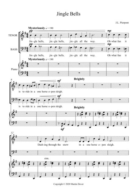 Jingle Bells Tb Two Part Choir Sheet Music