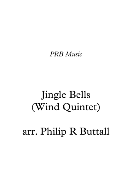 Jingle Bells Wind Quintet Score Sheet Music