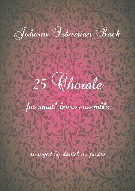 Johann Sebastian Bach 25 Chorale For Small Brass Ensemble Sheet Music