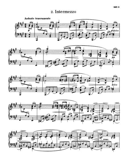 Free Sheet Music Johannes Brahms Intermezzo In A Major Op 118 No 2 Complete Version