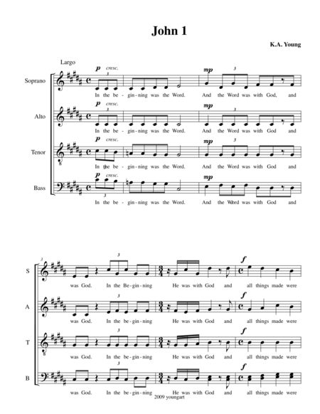 John 1 Sheet Music