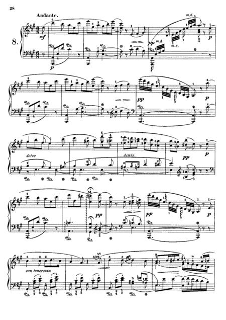 John Field Nocturne No 8 In A Major Complete Version Sheet Music