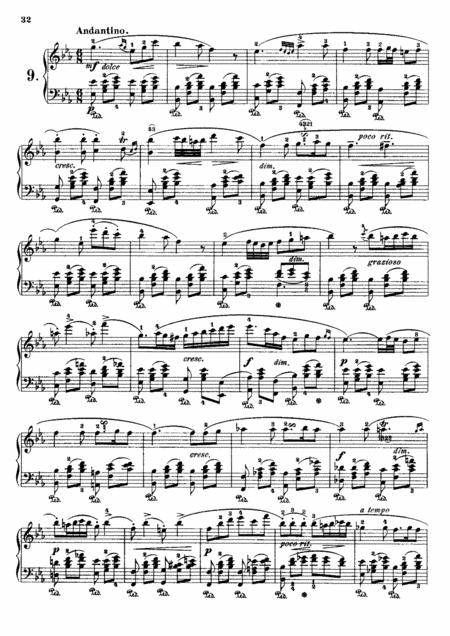 John Field Nocturne No 9 In E Major Complete Version Sheet Music