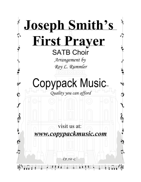 Josephs First Prayer Sheet Music