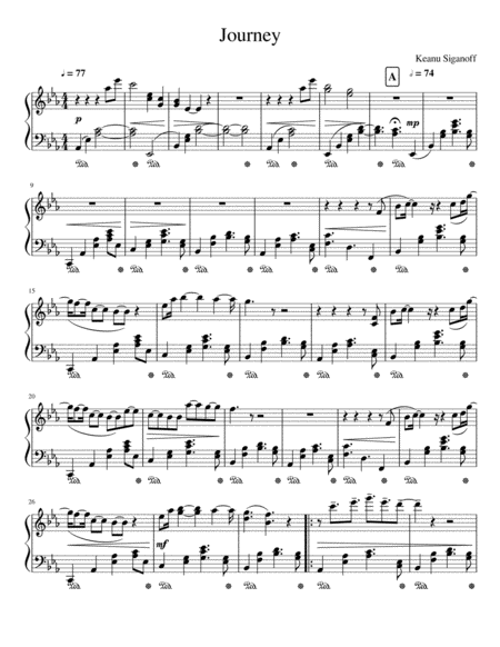 Free Sheet Music Journey