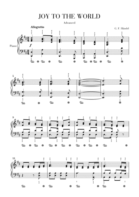 Joy To The World Advanced Sheet Music