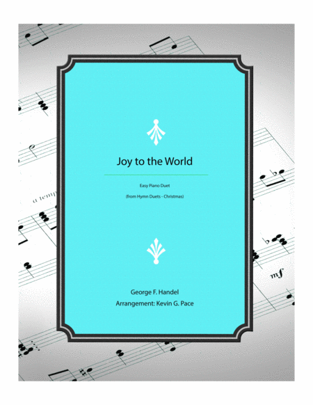 Joy To The World Easy Piano Duet Sheet Music