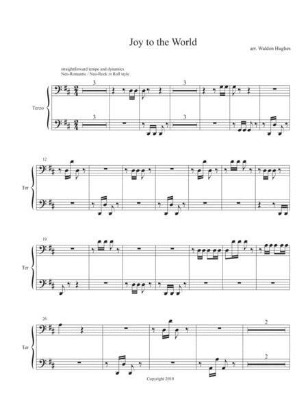 Free Sheet Music Joy To The World One Piano Eight Hands