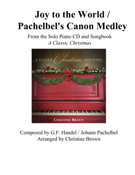 Free Sheet Music Joy To The World Pachelbels Canon