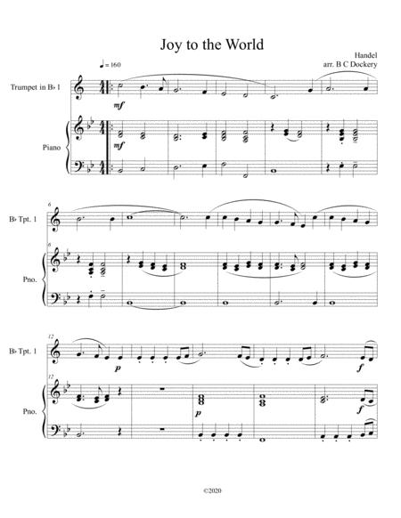 Joy To The World Trumpet Solo With Optional Piano Accompaniment Sheet Music