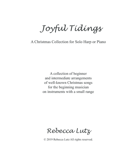 Free Sheet Music Joyful Tidings