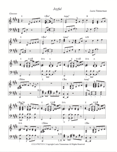 Free Sheet Music Joyful