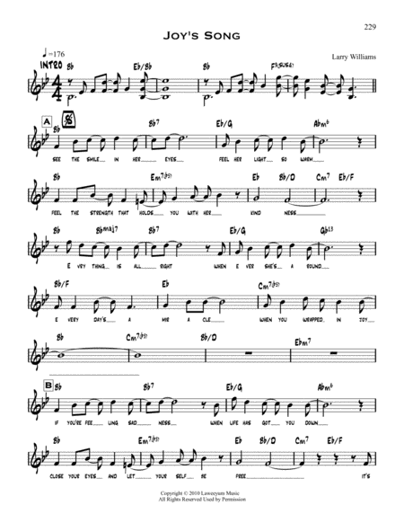 Free Sheet Music Joys Song