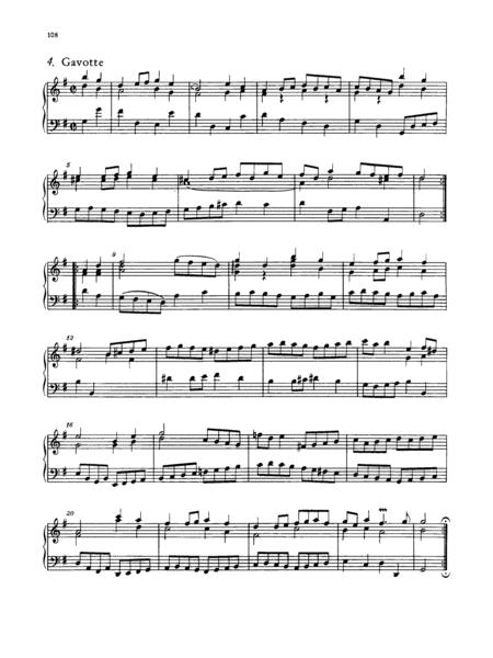 Free Sheet Music Js Bach French Suite No 5 In G Major Bwv 816 4 Gavotte Original Version