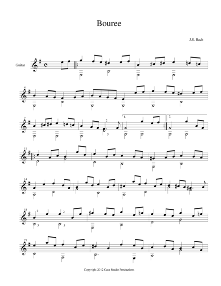 Free Sheet Music Js Bach