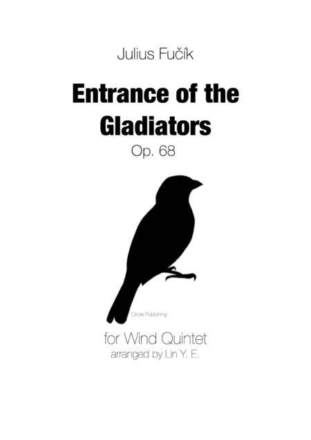 Julius Fucik Entrance Of The Gladiators For Wind Quintet Sheet Music