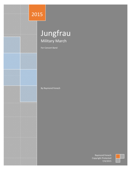 Jungfrau Military March For Pep Band Concert Band Marching Band Sheet Music