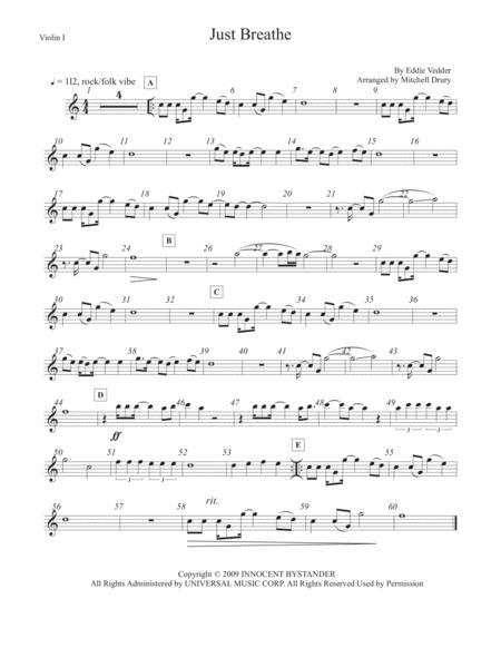 Just Breathe Sheet Music