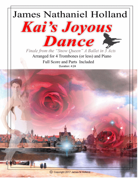 Free Sheet Music Kais Joyous Dance From The The Snow Queen Ballet Arranged For 4 Trombones Or Less And Piano