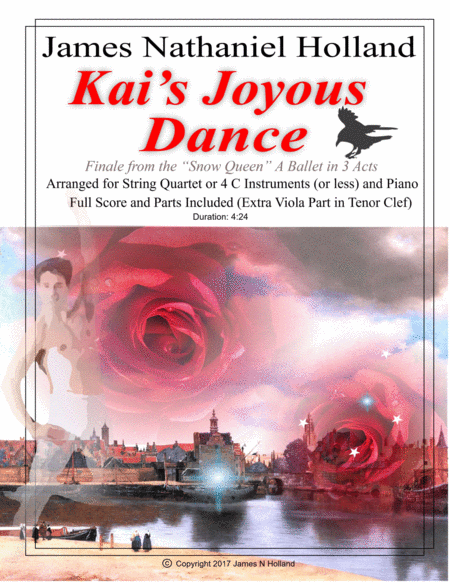 Kais Joyous Dance From The The Snow Queen Ballet Arranged For C Instruments Quartet Or Less And Piano Sheet Music