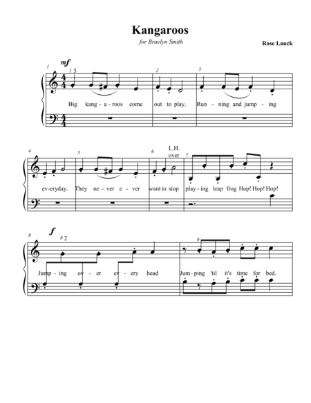 Kangaroos Sheet Music