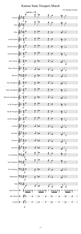 Kansas State Troopers March Sheet Music