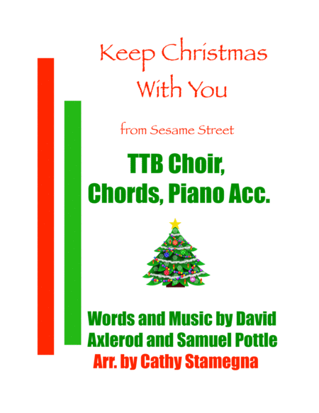 Free Sheet Music Keep Christmas With You All Through The Year Ttb Mens Choir Chords Piano Accompaniment