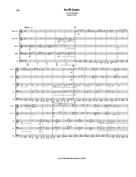 Kiss Me Goodbye Sheet Music