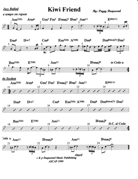 Kiwi Friend Sheet Music