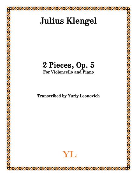 Klengel Serenade And Humoresque Op 5 Transcribed For Cello And Piano Sheet Music