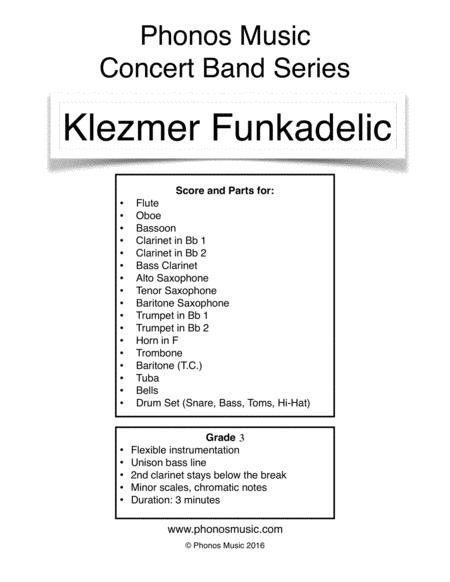 Free Sheet Music Klezmer Funkadelic