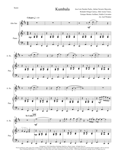 Free Sheet Music Kumbala