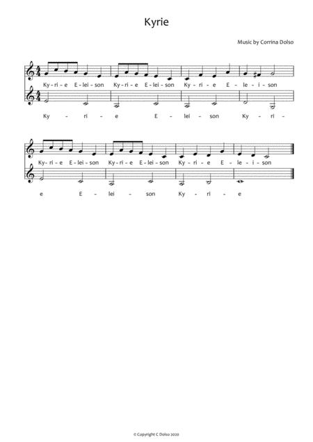 Kyrie Chant Sheet Music