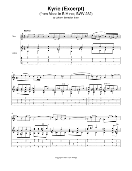 Free Sheet Music Kyrie Excerpt