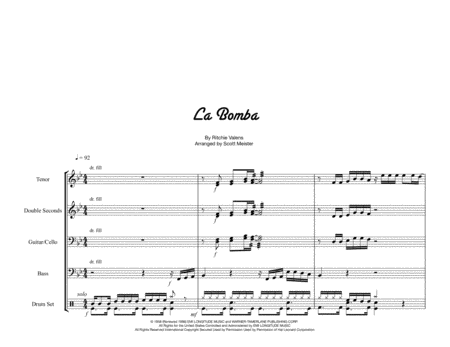 La Bamba For Steel Band Sheet Music