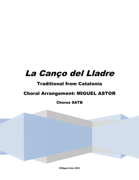 La Cano Del Lladre The Song Of The Thief Sheet Music