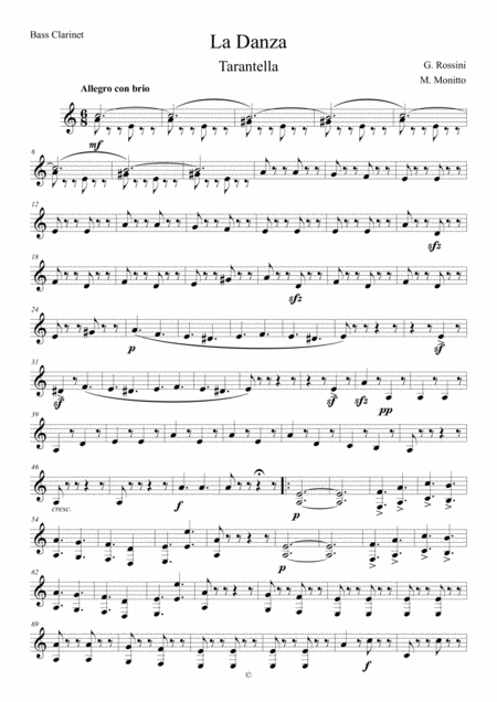 La Danza Tarantella Sheet Music