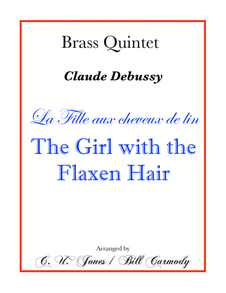 Free Sheet Music La Fille Aux Cheveux De Lin