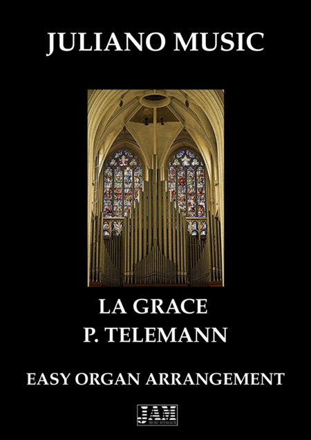 La Grace Easy Organ C Version P Telemann Sheet Music