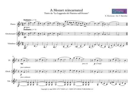 La Leggenda Del Pianista Sull Oceano A Mozart Re Incarnated Sheet Music