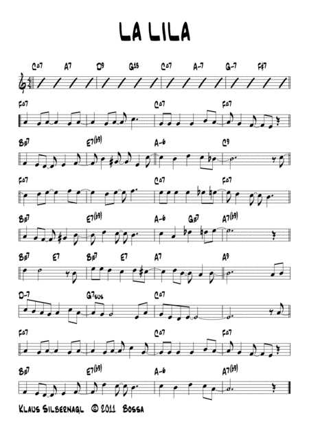 Free Sheet Music La Lila