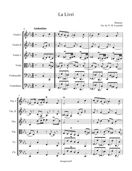 Free Sheet Music La Livri