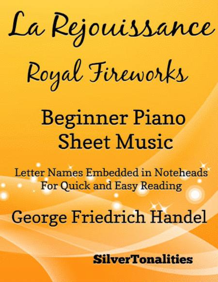 La Rejouissance Royal Fireworks Beginner Piano Sheet Music Sheet Music